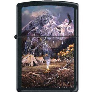 Ted Blaylock Artist Indian Spirit Zippo Lighter